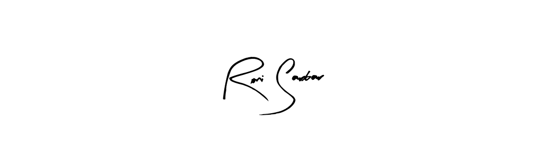 Also You can easily find your signature by using the search form. We will create Roni Sarbar name handwritten signature images for you free of cost using Arty Signature sign style. Roni Sarbar signature style 8 images and pictures png