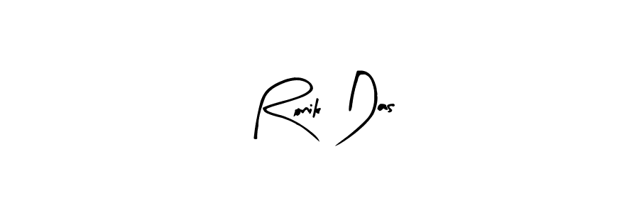 How to make Ronik Das name signature. Use Arty Signature style for creating short signs online. This is the latest handwritten sign. Ronik Das signature style 8 images and pictures png