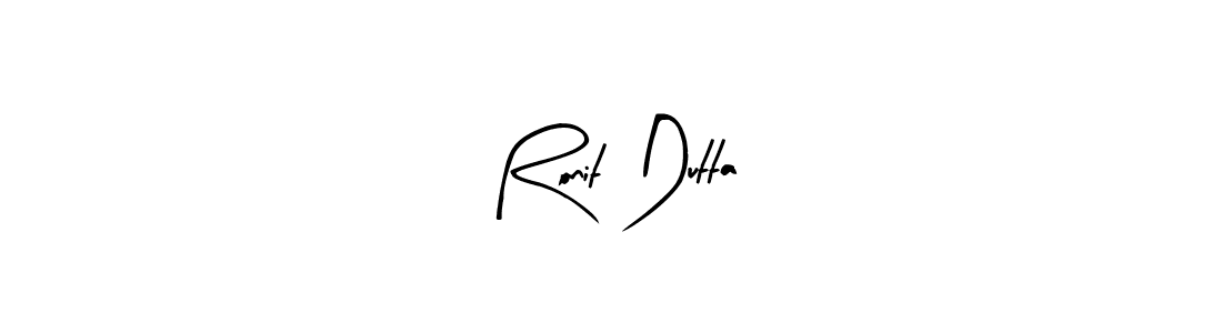 Also we have Ronit Dutta name is the best signature style. Create professional handwritten signature collection using Arty Signature autograph style. Ronit Dutta signature style 8 images and pictures png