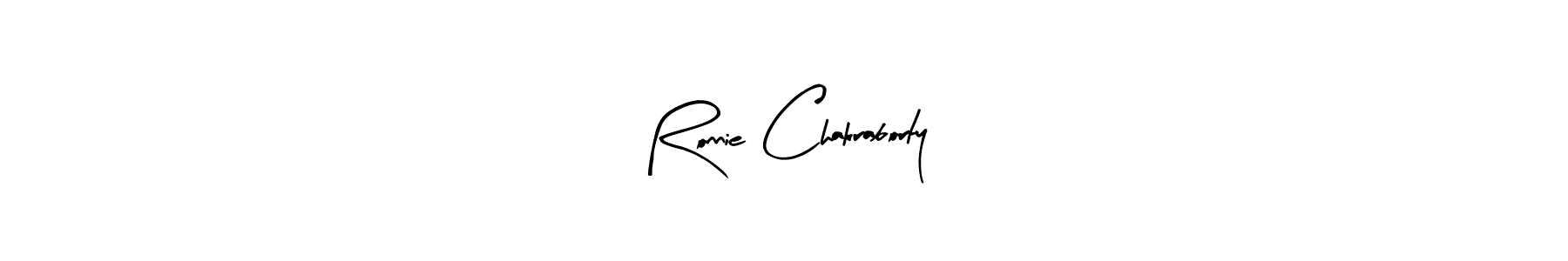 Ronnie Chakraborty stylish signature style. Best Handwritten Sign (Arty Signature) for my name. Handwritten Signature Collection Ideas for my name Ronnie Chakraborty. Ronnie Chakraborty signature style 8 images and pictures png