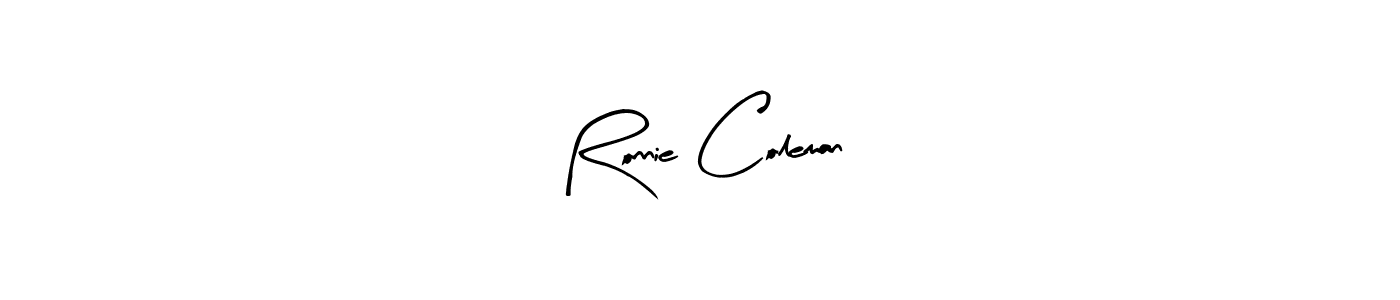 How to make Ronnie Coleman name signature. Use Arty Signature style for creating short signs online. This is the latest handwritten sign. Ronnie Coleman signature style 8 images and pictures png