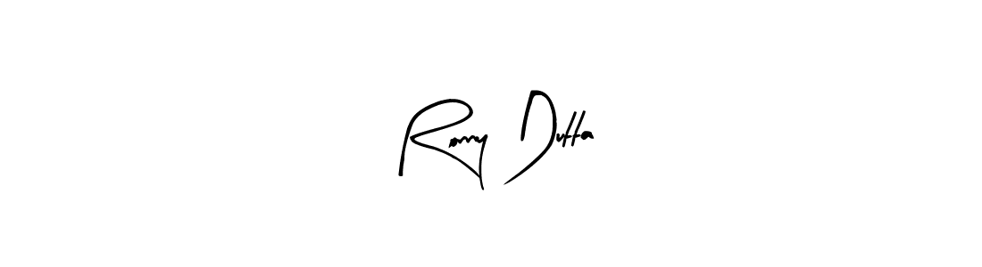 The best way (Arty Signature) to make a short signature is to pick only two or three words in your name. The name Ronny Dutta include a total of six letters. For converting this name. Ronny Dutta signature style 8 images and pictures png