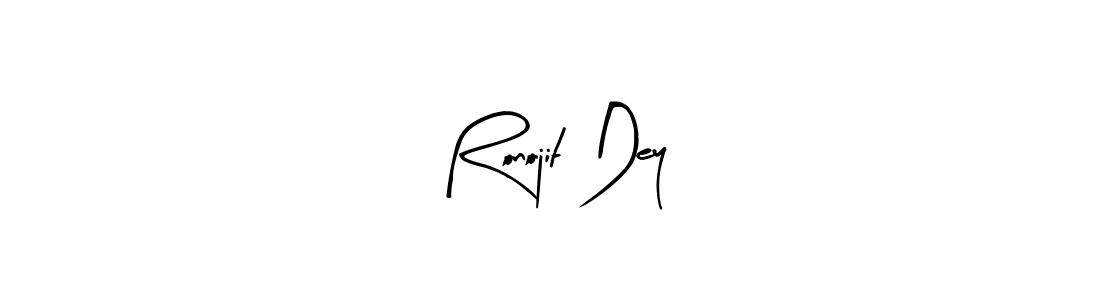 How to make Ronojit Dey name signature. Use Arty Signature style for creating short signs online. This is the latest handwritten sign. Ronojit Dey signature style 8 images and pictures png