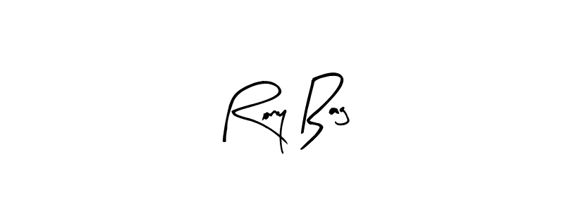 How to make Rony Bag name signature. Use Arty Signature style for creating short signs online. This is the latest handwritten sign. Rony Bag signature style 8 images and pictures png