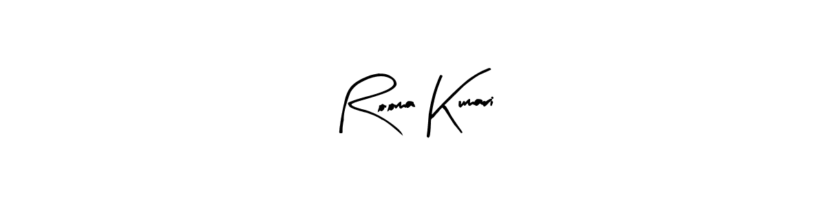 Design your own signature with our free online signature maker. With this signature software, you can create a handwritten (Arty Signature) signature for name Rooma Kumari. Rooma Kumari signature style 8 images and pictures png