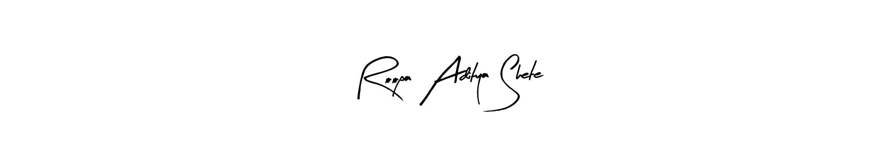 Also we have Roopa Aditya Shete name is the best signature style. Create professional handwritten signature collection using Arty Signature autograph style. Roopa Aditya Shete signature style 8 images and pictures png