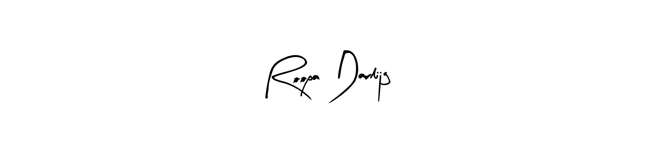 Make a beautiful signature design for name Roopa Darlijg. Use this online signature maker to create a handwritten signature for free. Roopa Darlijg signature style 8 images and pictures png