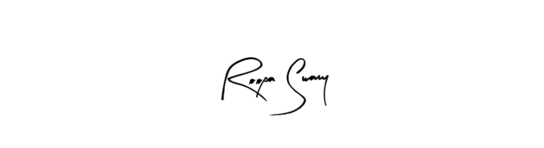 Design your own signature with our free online signature maker. With this signature software, you can create a handwritten (Arty Signature) signature for name Roopa Swamy. Roopa Swamy signature style 8 images and pictures png
