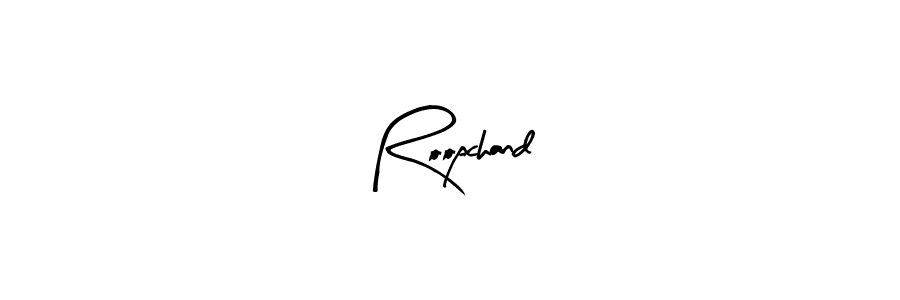 How to make Roopchand name signature. Use Arty Signature style for creating short signs online. This is the latest handwritten sign. Roopchand signature style 8 images and pictures png