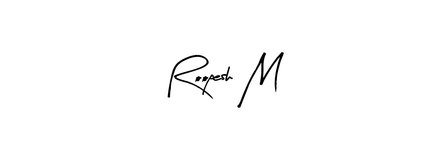 Here are the top 10 professional signature styles for the name Roopesh M. These are the best autograph styles you can use for your name. Roopesh M signature style 8 images and pictures png