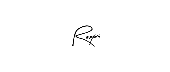 Roopini stylish signature style. Best Handwritten Sign (Arty Signature) for my name. Handwritten Signature Collection Ideas for my name Roopini. Roopini signature style 8 images and pictures png
