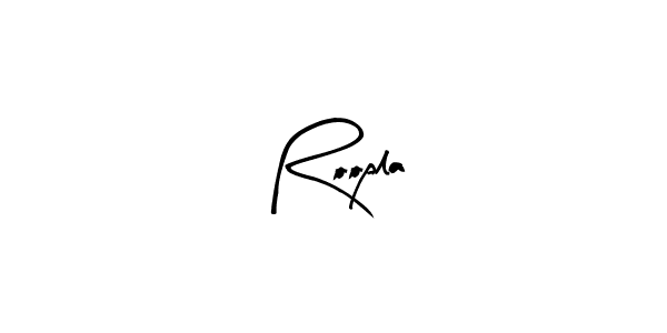 Design your own signature with our free online signature maker. With this signature software, you can create a handwritten (Arty Signature) signature for name Roopla. Roopla signature style 8 images and pictures png