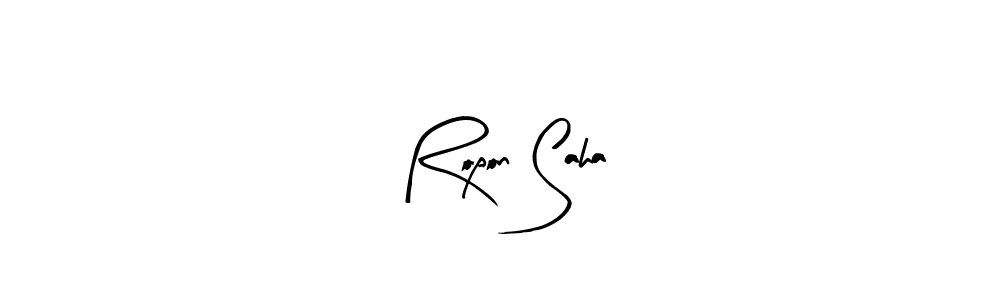 Make a beautiful signature design for name Ropon Saha. Use this online signature maker to create a handwritten signature for free. Ropon Saha signature style 8 images and pictures png