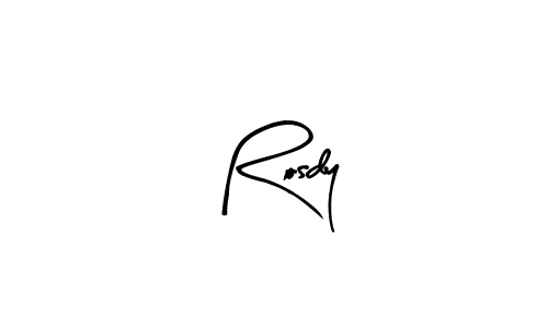 Design your own signature with our free online signature maker. With this signature software, you can create a handwritten (Arty Signature) signature for name Rosdy. Rosdy signature style 8 images and pictures png