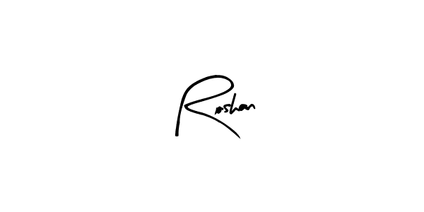 Use a signature maker to create a handwritten signature online. With this signature software, you can design (Arty Signature) your own signature for name Roshan. Roshan signature style 8 images and pictures png