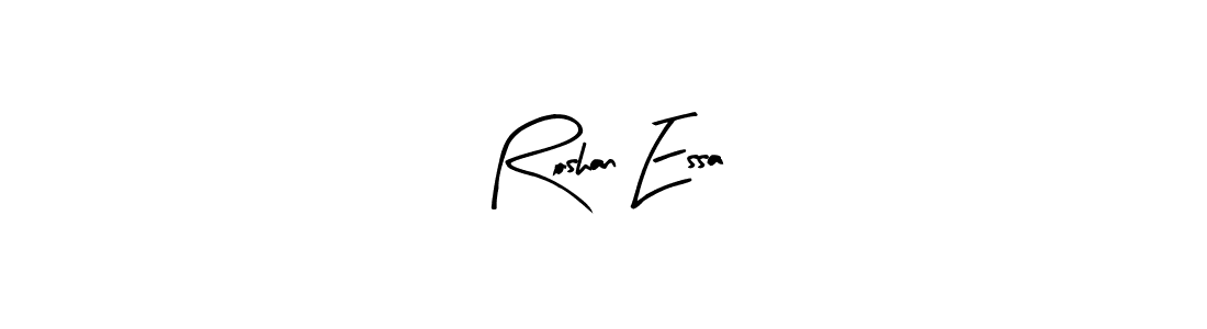 Use a signature maker to create a handwritten signature online. With this signature software, you can design (Arty Signature) your own signature for name Roshan Essa. Roshan Essa signature style 8 images and pictures png