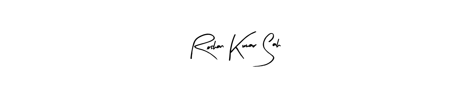 Arty Signature is a professional signature style that is perfect for those who want to add a touch of class to their signature. It is also a great choice for those who want to make their signature more unique. Get Roshan Kumar Sah name to fancy signature for free. Roshan Kumar Sah signature style 8 images and pictures png