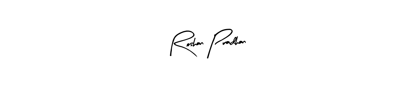 Also You can easily find your signature by using the search form. We will create Roshan Pradhan name handwritten signature images for you free of cost using Arty Signature sign style. Roshan Pradhan signature style 8 images and pictures png