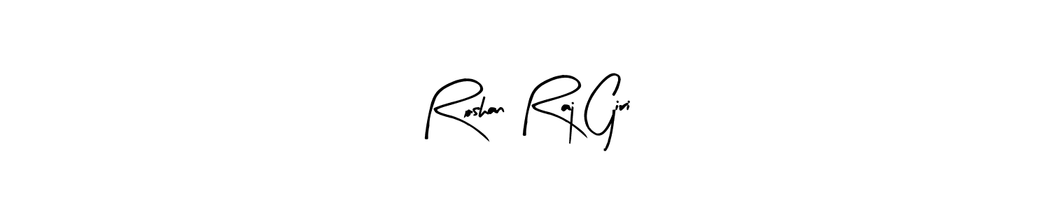 This is the best signature style for the Roshan Raj Giri name. Also you like these signature font (Arty Signature). Mix name signature. Roshan Raj Giri signature style 8 images and pictures png
