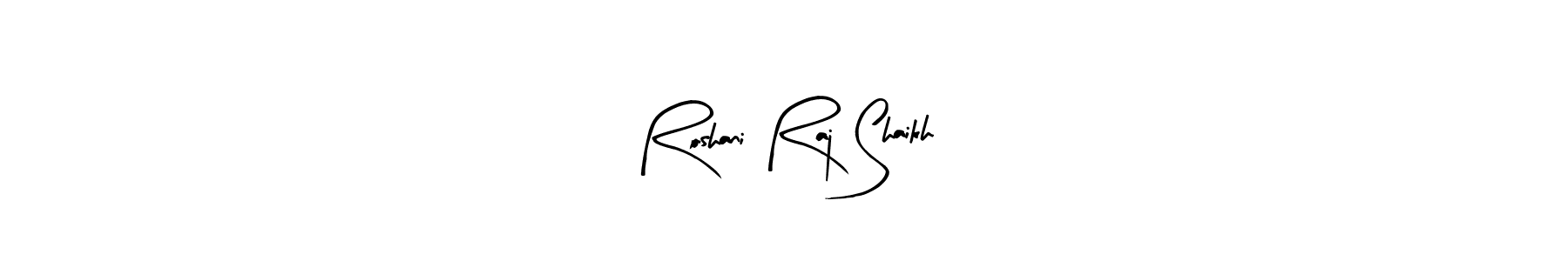 Similarly Arty Signature is the best handwritten signature design. Signature creator online .You can use it as an online autograph creator for name Roshani Raj Shaikh. Roshani Raj Shaikh signature style 8 images and pictures png