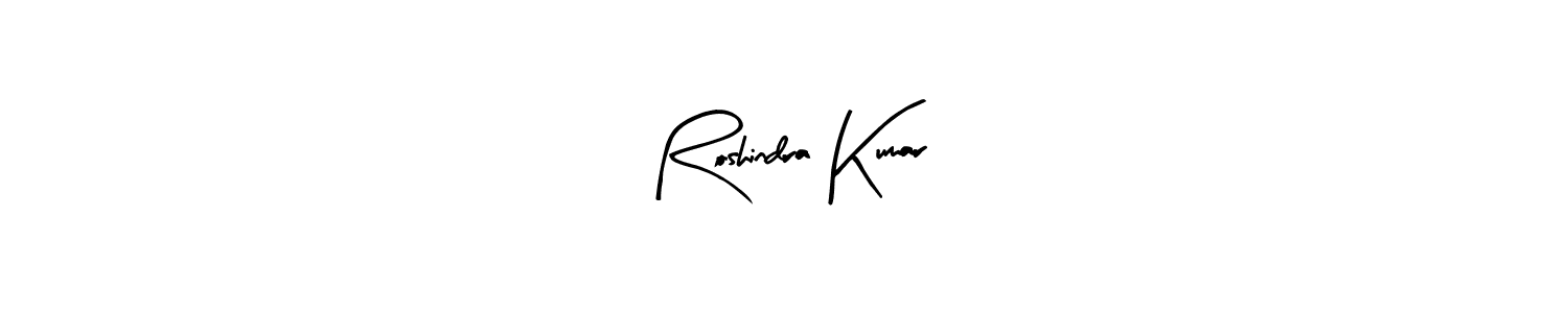Similarly Arty Signature is the best handwritten signature design. Signature creator online .You can use it as an online autograph creator for name Roshindra Kumar. Roshindra Kumar signature style 8 images and pictures png