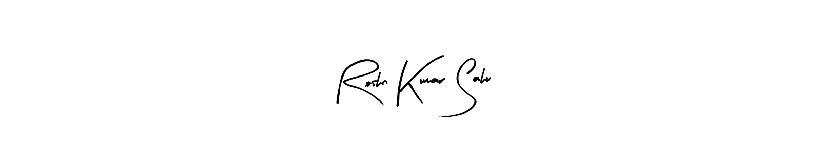 Arty Signature is a professional signature style that is perfect for those who want to add a touch of class to their signature. It is also a great choice for those who want to make their signature more unique. Get Roshn Kumar Sahu name to fancy signature for free. Roshn Kumar Sahu signature style 8 images and pictures png