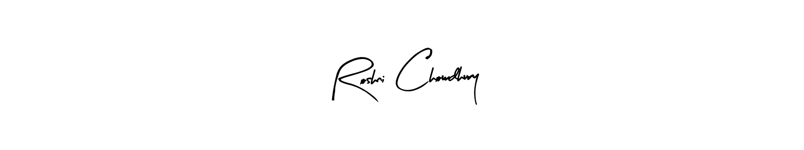 The best way (Arty Signature) to make a short signature is to pick only two or three words in your name. The name Roshni Chowdhury include a total of six letters. For converting this name. Roshni Chowdhury signature style 8 images and pictures png