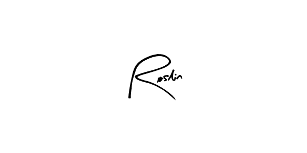 How to make Roslin name signature. Use Arty Signature style for creating short signs online. This is the latest handwritten sign. Roslin signature style 8 images and pictures png