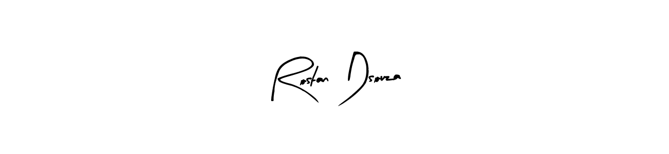 Rostan Dsouza stylish signature style. Best Handwritten Sign (Arty Signature) for my name. Handwritten Signature Collection Ideas for my name Rostan Dsouza. Rostan Dsouza signature style 8 images and pictures png