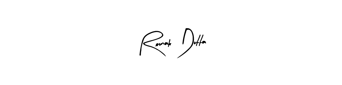 This is the best signature style for the Rounak Dutta name. Also you like these signature font (Arty Signature). Mix name signature. Rounak Dutta signature style 8 images and pictures png