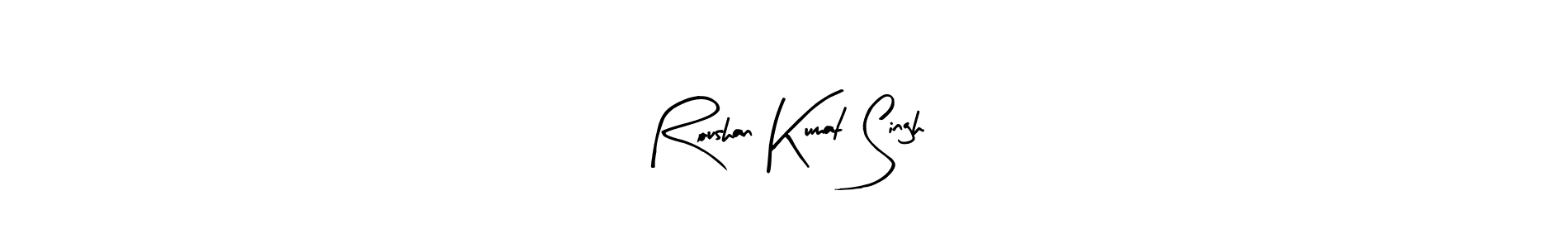 Roushan Kumat Singh stylish signature style. Best Handwritten Sign (Arty Signature) for my name. Handwritten Signature Collection Ideas for my name Roushan Kumat Singh. Roushan Kumat Singh signature style 8 images and pictures png