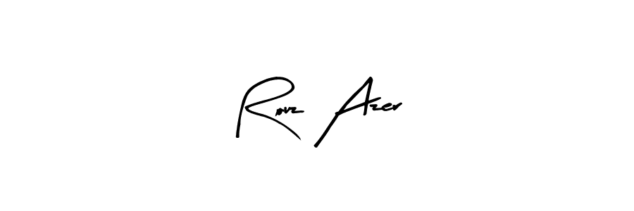 Similarly Arty Signature is the best handwritten signature design. Signature creator online .You can use it as an online autograph creator for name Rouz Azer. Rouz Azer signature style 8 images and pictures png