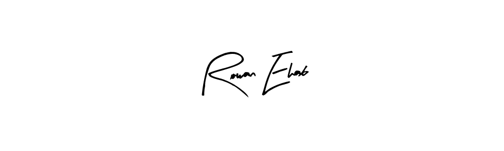 You should practise on your own different ways (Arty Signature) to write your name (Rowan Ehab) in signature. don't let someone else do it for you. Rowan Ehab signature style 8 images and pictures png