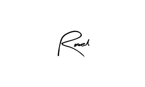 Use a signature maker to create a handwritten signature online. With this signature software, you can design (Arty Signature) your own signature for name Rowel. Rowel signature style 8 images and pictures png
