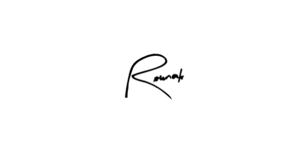 Arty Signature is a professional signature style that is perfect for those who want to add a touch of class to their signature. It is also a great choice for those who want to make their signature more unique. Get Rownak name to fancy signature for free. Rownak signature style 8 images and pictures png