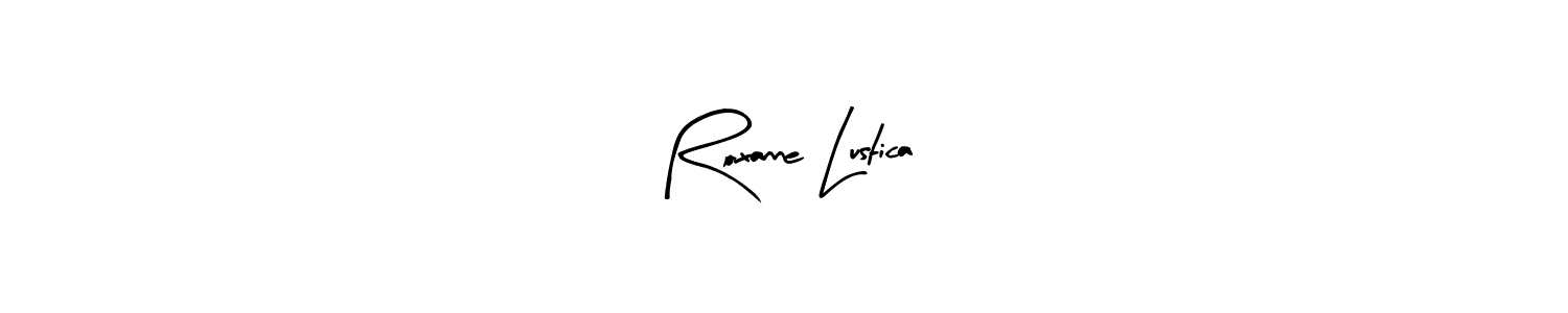 if you are searching for the best signature style for your name Roxanne Lustica. so please give up your signature search. here we have designed multiple signature styles  using Arty Signature. Roxanne Lustica signature style 8 images and pictures png