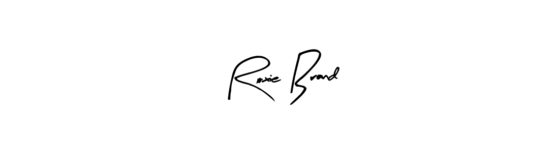 Make a beautiful signature design for name Roxie Brand. With this signature (Arty Signature) style, you can create a handwritten signature for free. Roxie Brand signature style 8 images and pictures png