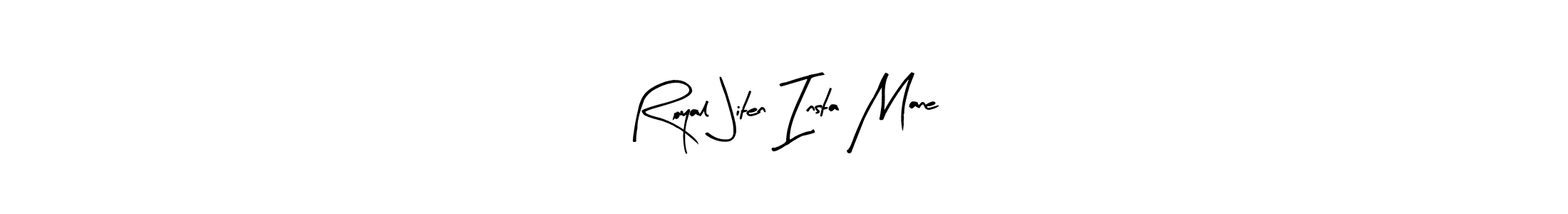 Arty Signature is a professional signature style that is perfect for those who want to add a touch of class to their signature. It is also a great choice for those who want to make their signature more unique. Get Royal Jiten Insta Mane name to fancy signature for free. Royal Jiten Insta Mane signature style 8 images and pictures png