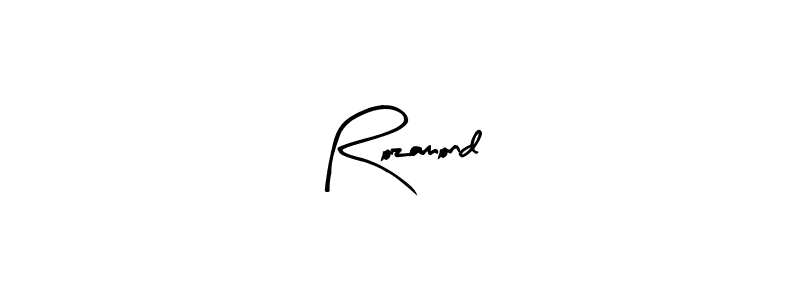 How to make Rozamond name signature. Use Arty Signature style for creating short signs online. This is the latest handwritten sign. Rozamond signature style 8 images and pictures png