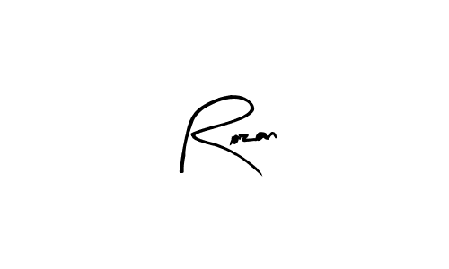 How to Draw Rozan signature style? Arty Signature is a latest design signature styles for name Rozan. Rozan signature style 8 images and pictures png