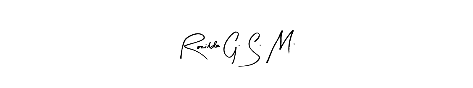 How to Draw Rozilda G. S. M. signature style? Arty Signature is a latest design signature styles for name Rozilda G. S. M.. Rozilda G. S. M. signature style 8 images and pictures png