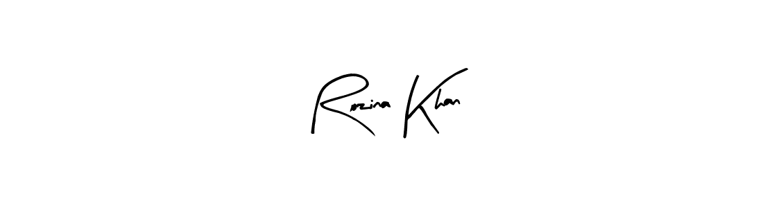 Design your own signature with our free online signature maker. With this signature software, you can create a handwritten (Arty Signature) signature for name Rozina Khan. Rozina Khan signature style 8 images and pictures png