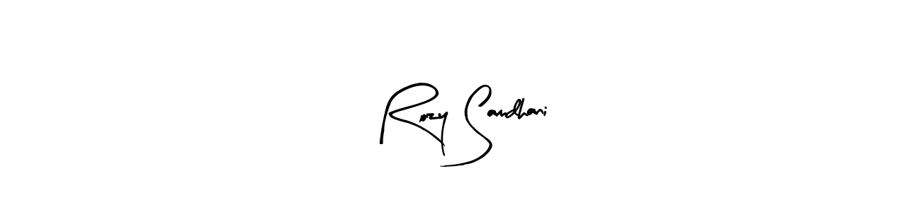 Make a beautiful signature design for name Rozy Samdhani. Use this online signature maker to create a handwritten signature for free. Rozy Samdhani signature style 8 images and pictures png