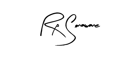Explore multiple handwriting variations for Rp Sonawane including this stunning Arty Signature design. Free to use across all platforms. Rp Sonawane signature style 8 images and pictures png