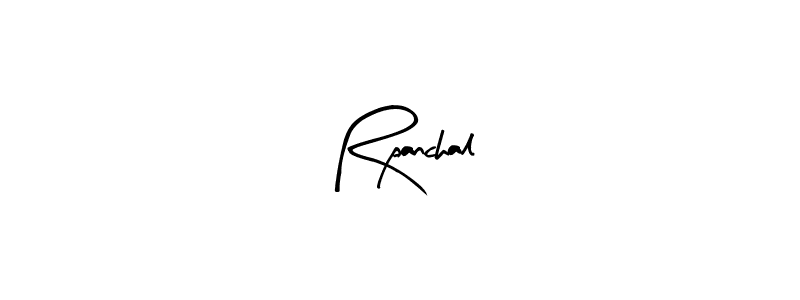 Create a beautiful signature design for name Rpanchal. With this signature (Arty Signature) fonts, you can make a handwritten signature for free. Rpanchal signature style 8 images and pictures png