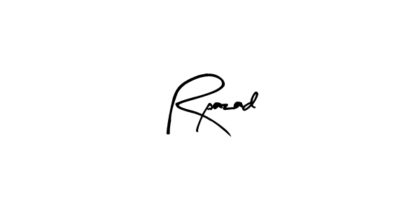 How to make Rpazad name signature. Use Arty Signature style for creating short signs online. This is the latest handwritten sign. Rpazad signature style 8 images and pictures png