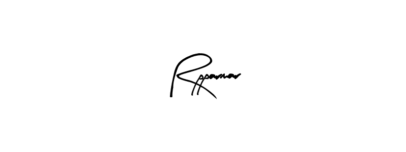 Use a signature maker to create a handwritten signature online. With this signature software, you can design (Arty Signature) your own signature for name Rpparmar. Rpparmar signature style 8 images and pictures png