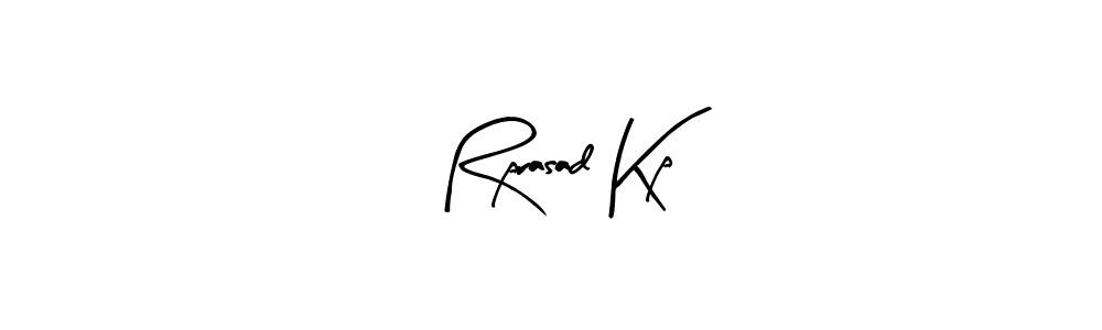 Similarly Arty Signature is the best handwritten signature design. Signature creator online .You can use it as an online autograph creator for name Rprasad Kp. Rprasad Kp signature style 8 images and pictures png