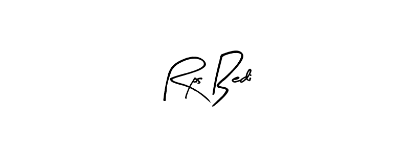 How to make Rps Bedi signature? Arty Signature is a professional autograph style. Create handwritten signature for Rps Bedi name. Rps Bedi signature style 8 images and pictures png