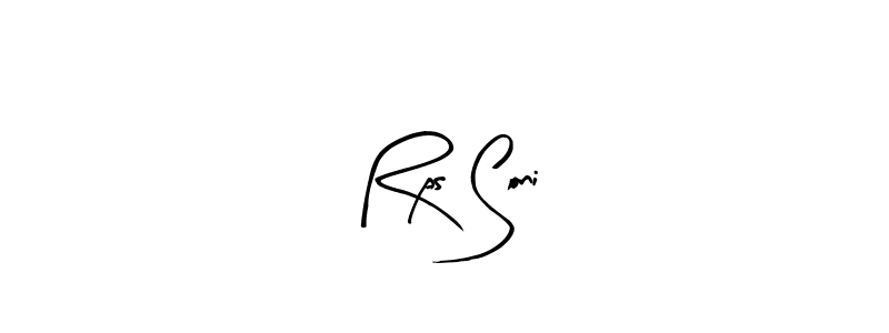 How to make Rps Soni signature? Arty Signature is a professional autograph style. Create handwritten signature for Rps Soni name. Rps Soni signature style 8 images and pictures png